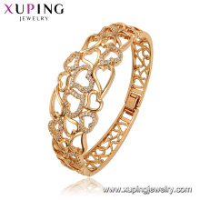 52157 xuping fashion good plated indian jewelry environmental copper bangle